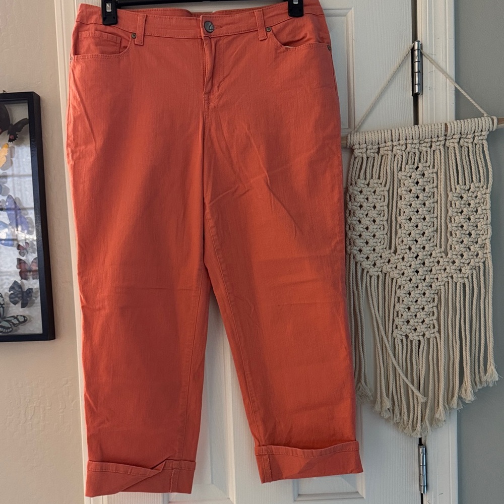 Style & Co. Coral Curvy Capri Denim Jeans Pants